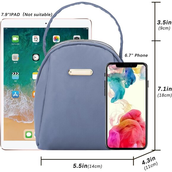 Women's Blue-c Small Cell Phone Purse Crossbody Wallet Single Shoulder Bag - Picture 2 of 9